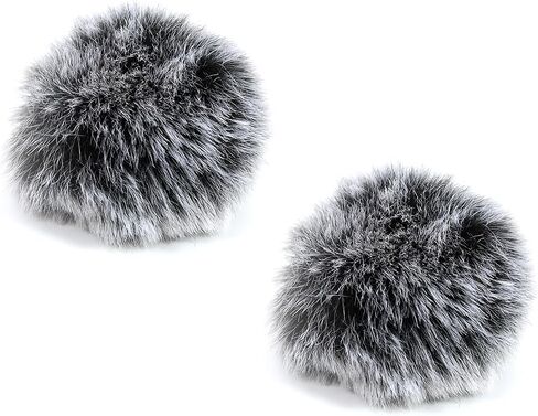 2PCS Wireless Microphone Deadcat Furry Cover for Hollyland M2, Microphone Windscreen,Blocks Wind Noise for Clear Audio,Ideal for Content Creators,Vloggers, Filmmakers & Musicians Recording Outdoors in Kuwait