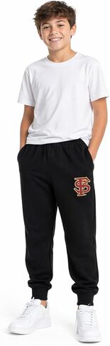 Outerstuff NCAA Teams Youth Boys Black Fleece Jogger Sweatpants (8-20) in Kuwait