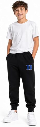 Outerstuff NCAA Teams Youth Boys Black Fleece Jogger Sweatpants (8-20) in Kuwait