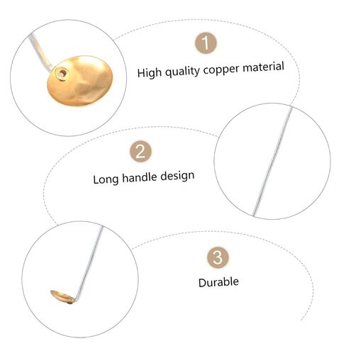 PRETYZOOM 15Pcs Copper Combustion Spoons Lab Tools for Burning Tests Ergonomic Long Handle Design in Kuwait