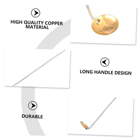PRETYZOOM 15Pcs Copper Combustion Spoons Lab Tools for Burning Tests Ergonomic Long Handle Design in Kuwait