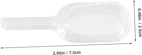 MAGICLULU 2Pcs Glass Weighing Spoons Accurate Weighing Tools for Lab Use Borosilicate Funnel Neck for Easy Sample Transfer Transparent Design for Visibility Lightweight in Kuwait