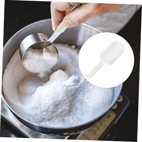 MAGICLULU 2Pcs Glass Weighing Spoons Accurate Weighing Tools for Lab Use Borosilicate Funnel Neck for Easy Sample Transfer Transparent Design for Visibility Lightweight in Kuwait