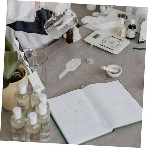 MAGICLULU 2Pcs Glass Weighing Spoons Accurate Weighing Tools for Lab Use Borosilicate Funnel Neck for Easy Sample Transfer Transparent Design for Visibility Lightweight in Kuwait