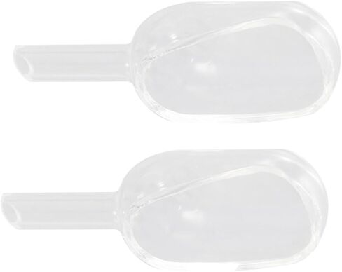 MAGICLULU 2Pcs Glass Weighing Spoons Accurate Weighing Tools for Lab Use Borosilicate Funnel Neck for Easy Sample Transfer Transparent Design for Visibility Lightweight in Kuwait