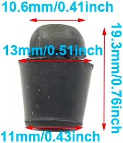 20Pcs For For Hyundai For KIA For Ceed K2 K3 Car Bumper Door Overfilling Glue Vehicles 8219128010 Rubber Stopper 14mm in Kuwait