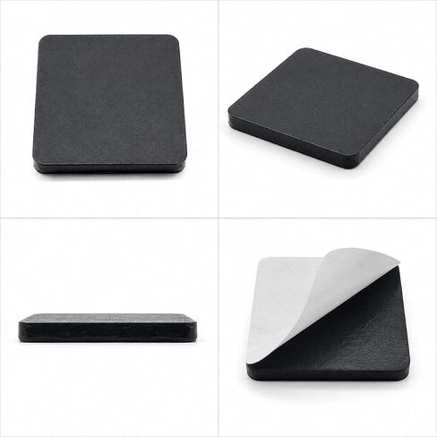 1 1/2" Square Silicone Rubber Stick On Feet Bumpers 3/16" Thick Adhesive Pads for Electronics Cabinets and Displays Non Slip Waterproof Pads (4 Pack) in Kuwait