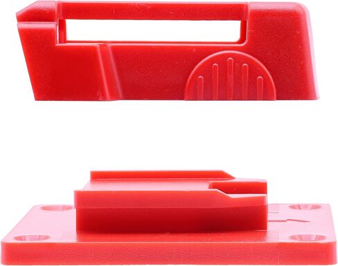 20 Pack Battery Holders Tool Holders for Milwaukee M18 18V Drill,10pcs Tool Hangers and 10pcs Battery Organizer Wall Mount(Red,70pcs Screws) in Kuwait