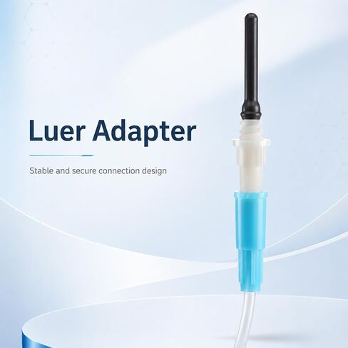100 Sets 23Ga x 3/4" (19mm), 12'' (30cm) Tube, Luer Adpt, Industrial Lab Supplies Dispensing Accessory, Individually Packaged in Kuwait