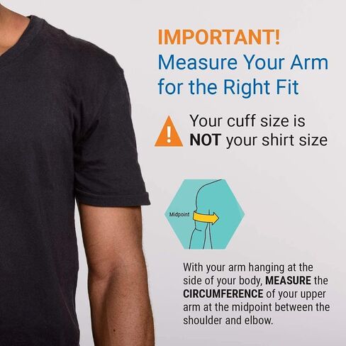 A&D Medical Blood Pressure Monitor Large Cuff Replacement (14.2–17.7"/36–45 cm), Latex-Free Blood Pressure Cuff, UA-281A ISO-Compliant Connector for A&D Medical UA-789AC, UA-787EJ BP Monitors in Kuwait