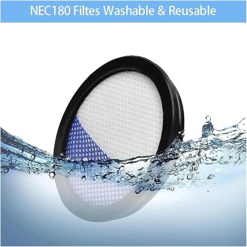 فلتر HEPA، متوافق مع عصا Eureka RapidClean Pro اللاسلكية NEC190 NEC180 NEC185 NEC186 NEC280TL NEC380 NEC480 الكهربائية in Kuwait