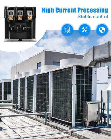 3 أقطاب 60 أمبير HVAC موصل 208/240 فولت ملف تيار متردد غرض محدد تتابع in Kuwait