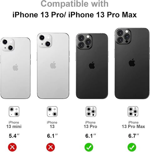Jeluse متوافق مع واقي عدسة الكاميرا iPhone 17 Pro، التصاق قوي وتغطية كاملة من سبائك الألومنيوم المعدنية فائقة الوضوح وواقي شاشة الكاميرا من الزجاج المقوى in Kuwait