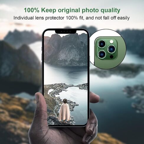 Jeluse متوافق مع واقي عدسة الكاميرا iPhone 17 Pro، التصاق قوي وتغطية كاملة من سبائك الألومنيوم المعدنية فائقة الوضوح وواقي شاشة الكاميرا من الزجاج المقوى in Kuwait