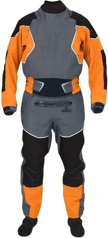 Waterproof Quick Dry Suit For Men, Diving Drysuits, 3 Layer Neoprene, Kayak Surfing for Dinghy, Sailing, Kayaking(Orange,S) in Kuwait