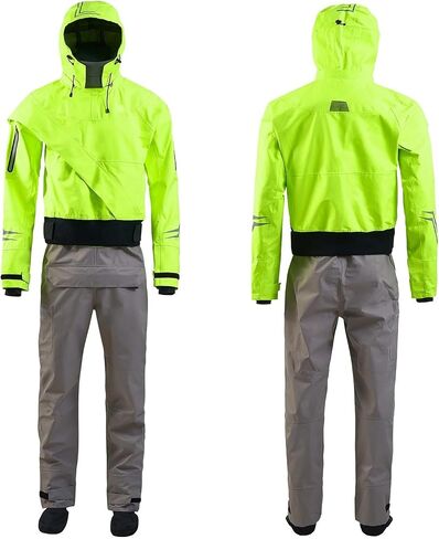 Men's Latex Cuff And Splash Collar, Flatwater Ocean River Paddling Canoeing Stand for Dinghy, Sailing, Kayaking(Orange,XXL) in Kuwait