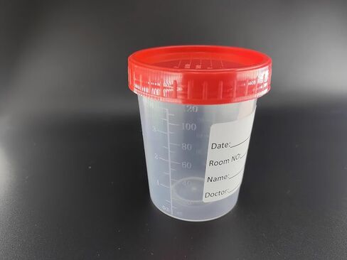 20Pcs 4oz/120ml Disposable Specimen Cups,Each Disposable Specimen Cup has a Tight-Fitting Screw Cap,Used to Collect Liquid, Solid or Powder specimens. in Kuwait