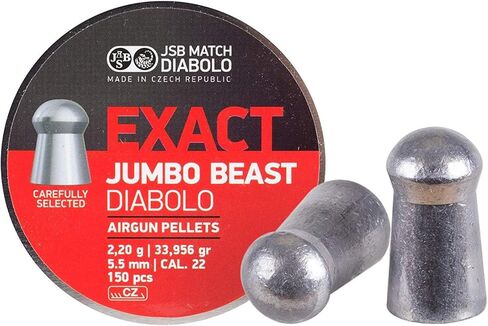 JSB 546498-300 Match Diabolo Exact King MKII ثقيل .25 كالوري، 33.95 حبة، مقببة، 300 قيراط، عبوتان in Kuwait