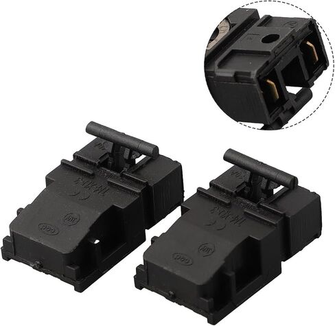 FABULETTA كهربائي لمفتاح ترموستات الغلاية TM-XD-3 13A 250V تحكم تلقائي سريع في إيقاف التشغيل لإصلاح أجهزة المطبخ، قطع غيار من البلاستيك الأسود والنحاس قطعتان in Kuwait