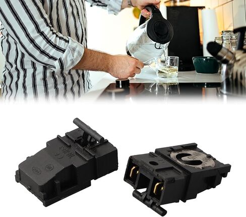 FABULETTA كهربائي لمفتاح ترموستات الغلاية TM-XD-3 13A 250V تحكم تلقائي سريع في إيقاف التشغيل لإصلاح أجهزة المطبخ، قطع غيار من البلاستيك الأسود والنحاس قطعتان in Kuwait