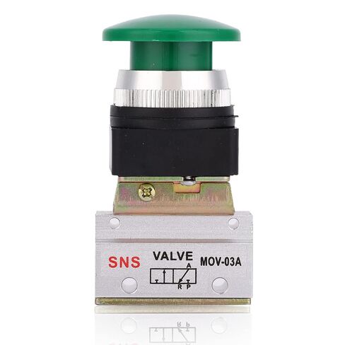2 Position 3 Way Pneumatic Mechanical Valve Push Button Switch G1/8 MOV-03A for Mechanical Equipment, Textile Equipment, Medical Device, Food Processing, Etc. in Kuwait