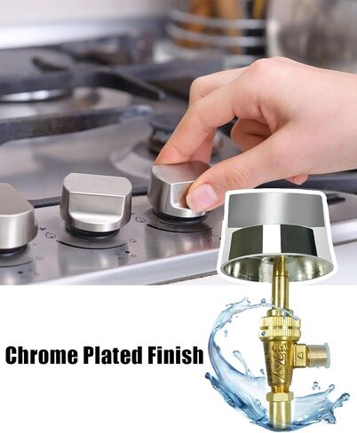 Propane Gas Valve Stem Replacement Kit with 2.28" Chrome Knob 0.315" Stem & 0.047" Orifice, Fit for Garland G4447 Series Blodgett Z1178202 Montague Commercial Kitchen Equipment in Kuwait