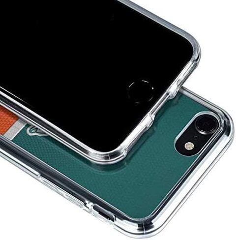 حافظة هاتف Skinit الشفافة متوافقة مع iPhone SE (الجيل الثاني والثالث) - تصميم كلاسيكي مرخص رسميًا من NFL Miami Dolphins in Kuwait