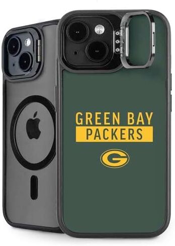 Skinit Kickstand Phone Case Compatible with iPhone 14 - Officially Licensed NFL Green Bay Packers Distressed Design in Kuwait