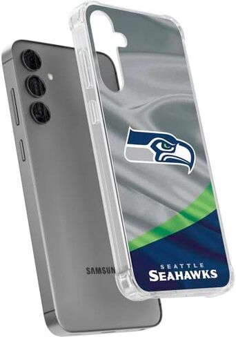 حافظة هاتف Skinit الشفافة متوافقة مع هاتف Galaxy S24 Plus - تصميم مرخص رسميًا من NFL Seattle Seahawks in Kuwait