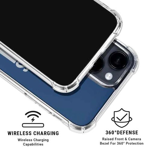 حافظة هاتف Skinit الشفافة متوافقة مع iPhone 15 - تصميم شعار فريق NFL Dallas Cowboys مرخص رسميًا in Kuwait