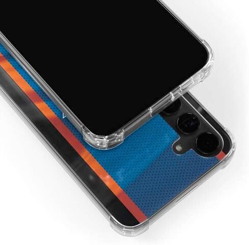 حافظة هاتف Skinit الشفافة متوافقة مع هاتف Galaxy S24 Plus - تصميم جيرسي مرخص رسميًا من NBA New York Knicks Away in Kuwait