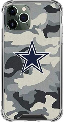 Skinit Clear Phone Case Compatible with iPhone 12 Pro - Officially Licensed NFL Dallas Cowboys Camo Design in Kuwait