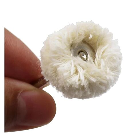 10PCS Wool Wheel Polishing Head with 3mm Shank for Buffing Polishing Jewelry Metals Rotary Tool Accessories in Kuwait