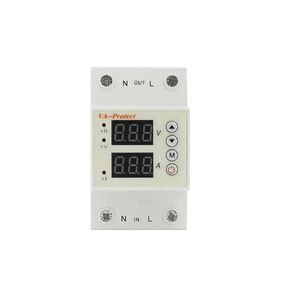 شاشة مزدوجة رقمية لحماية الجهد الزائد AC 1A-100A 230V حامي الجهد الحالي القابل للتعديل (100A 220V) in Kuwait
