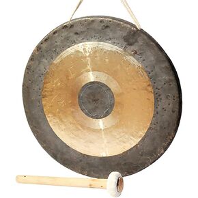 Chinses Gong, Calming Sound, Hand Selected for Sound Healing, Meditation, Yoga, Chinese Gong with Traditional, Includes Gong Mallet, Hanging String(22inch) in Kuwait