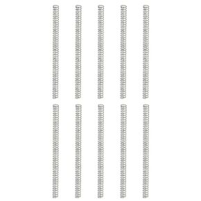 uxcell 10Pcs Compression Springs, 0.4mm Wire Diameter x 3mm OD x 50mm Length 304 Stainless Steel Extension Spring Ballpoint Pen Pressure Springs for Shop Home Repairs, Silver in Kuwait