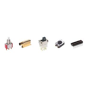 7101P3DV61QESwitch تبديل على لا شيء على دبابيس الكمبيوتر ذات الرافعة المسطحة SPDT 5A 250VAC 28VDC حامل الكمبيوتر مع دعامة وخيوط مجمعة (5 عناصر) in Kuwait