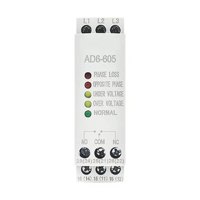 Din Rail 380V AC Voltage Detection Phase Loss Phase Sequence Overvoltage Undervoltage Protection Relay in Saudi Arabia
