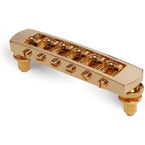 Golden Age Roller Bridge, Gold| Bigsby Vibrato Compatibility | Low-Friction Brass Saddles | Nashville T-O-M 12" Radius in Saudi Arabia