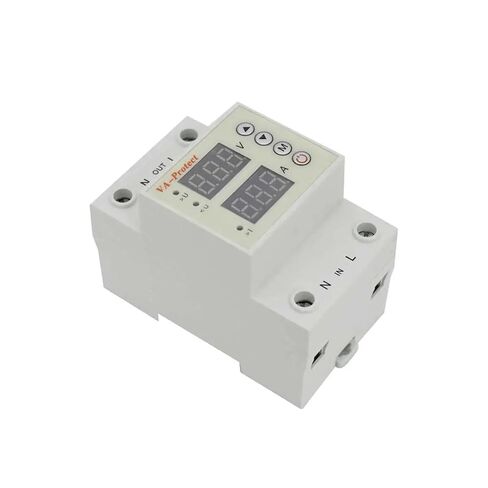 شاشة مزدوجة رقمية لحماية الجهد الزائد AC 1A-100A 230V حامي الجهد الحالي القابل للتعديل (100A 220V) in Kuwait