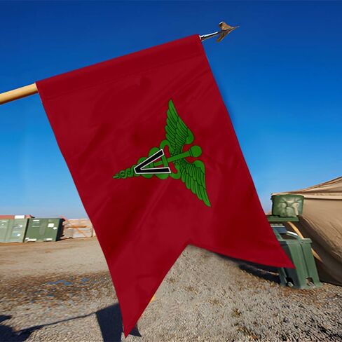 علم توجيهي للوحدات الطبية البيطرية المخصصة على الوجهين من Bayyon - إرشادات مقاس 27 بوصة × 20 بوصة (الأكمام) in Kuwait