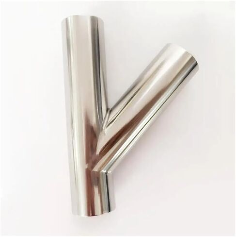 63mm 2.5" Pipe OD Butt Welding Oblique Y-Shaped 3 Way SUS 304 Stainless Fitting Spliter Homebrew Beer Wine in Kuwait
