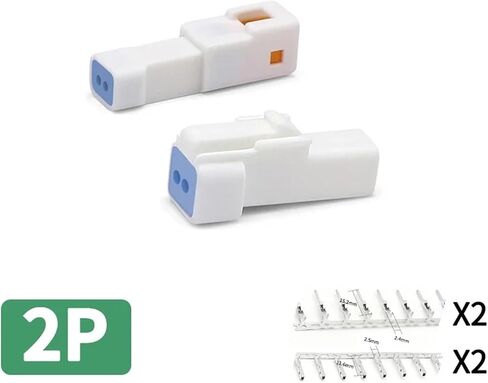 1pcs 2 3 4 6 8 Pin Auto Waterproof Electronic Micro Connector Butt Wiring Harness For JST-02T(2P) in Kuwait