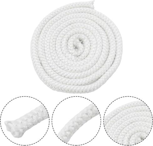 Fiberglass Rope Seal for Wood Stove or Fireplace Door, Round Chimney Gasket Cord 8/10/12/14/16 mm(2.5m*14mm) in Kuwait