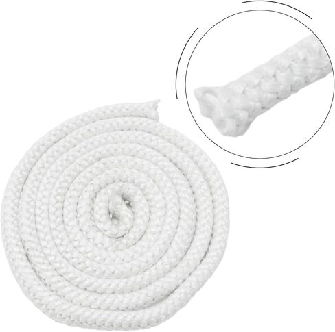 Fiberglass Rope Seal for Wood Stove or Fireplace Door, Round Chimney Gasket Cord 8/10/12/14/16 mm(2.5m*14mm) in Kuwait