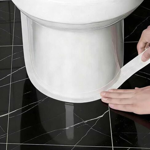 Seal Tape,Waterproof Self-Adhesive Seal Tape,Caulking Sealing Tape for Bathroom, Kitchen,Countertop,Toilet & Bathtub,1.5" x 10.5Ft (4PCS) in Kuwait