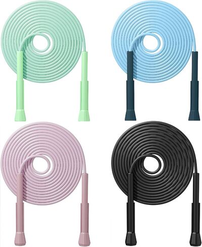 Flintronic Skipping Rope Adult for Men & Women, Adjustable Jump Rope with Non-Slip Handle, Speed Jumping Rope for Home Exercise & Body Fitness, Exercise Workout Outdoor in Kuwait