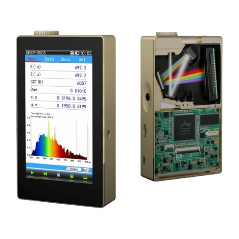 مقياس الطيف المحمول OHSP350A بشاشة تعمل باللمس مقاس 5 بوصات CCT CRI لومن متر in Kuwait