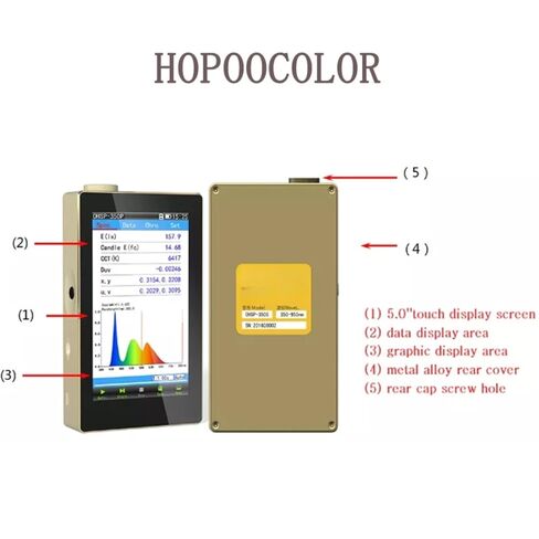 OHSP350 Spectrometer Testing CCT CRI Lux Analytical Support USB and PC Software in Kuwait