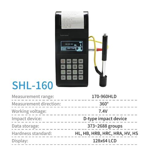 جهاز اختبار خشونة السطح، جهاز اختبار الصلابة الرقمي SL-160 بشاشة LCD محمولة من Leeb عالية الدقة مع صندوق in Kuwait